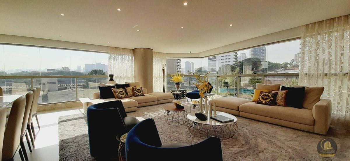 Apartamento de luxo à venda com 3 quartos, 217m² - Moema,São Paulo