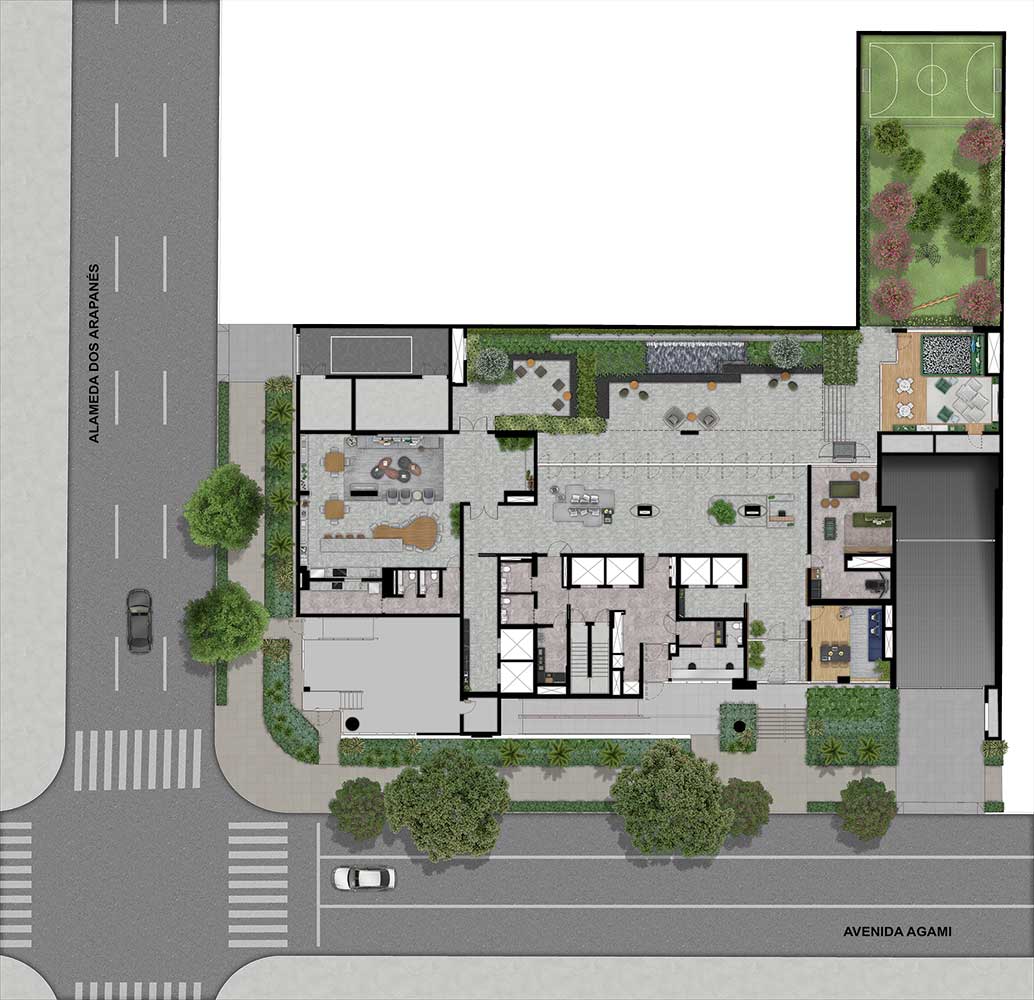 Planta - Apartamento de luxo com 4 suítes à venda em São Paulo, Moema, com 290m² - Carlos Botelho Negócios Imobiliários