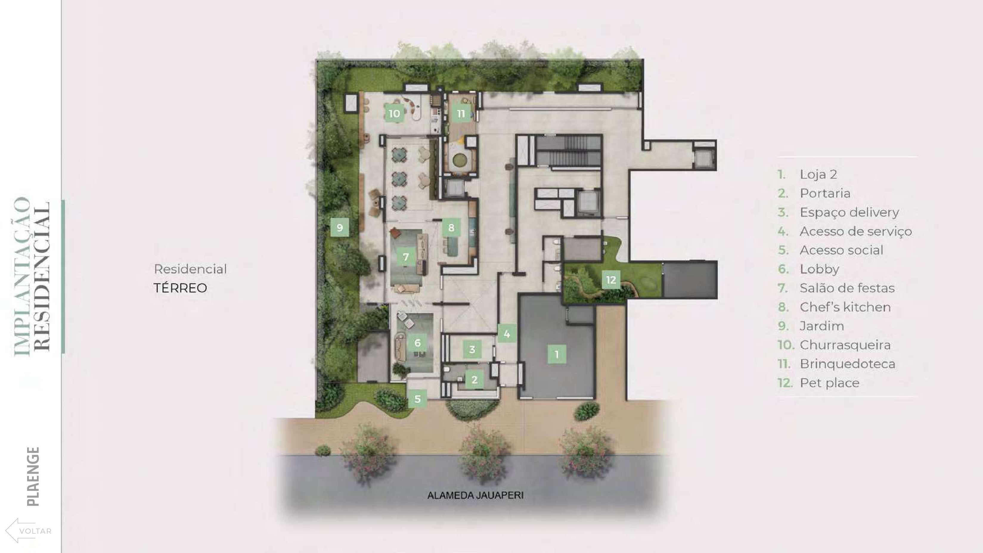 Planta - Altier Moema Pássaros: Apartamento Garden de 286 m2, 3 Suítes, 2 Vagas à venda em Moema/SP - Carlos Botelho Negócios Imobiliários