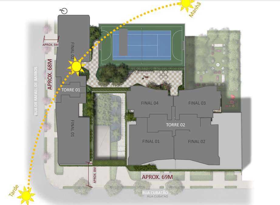 Planta - Le Six Residences Lavvi: Apartamentos de Luxo com 203 m2, 4 suítes e 3 vagas à Venda no Paraíso em São Paulo-SP - Carlos Botelho Negócios Imobiliários