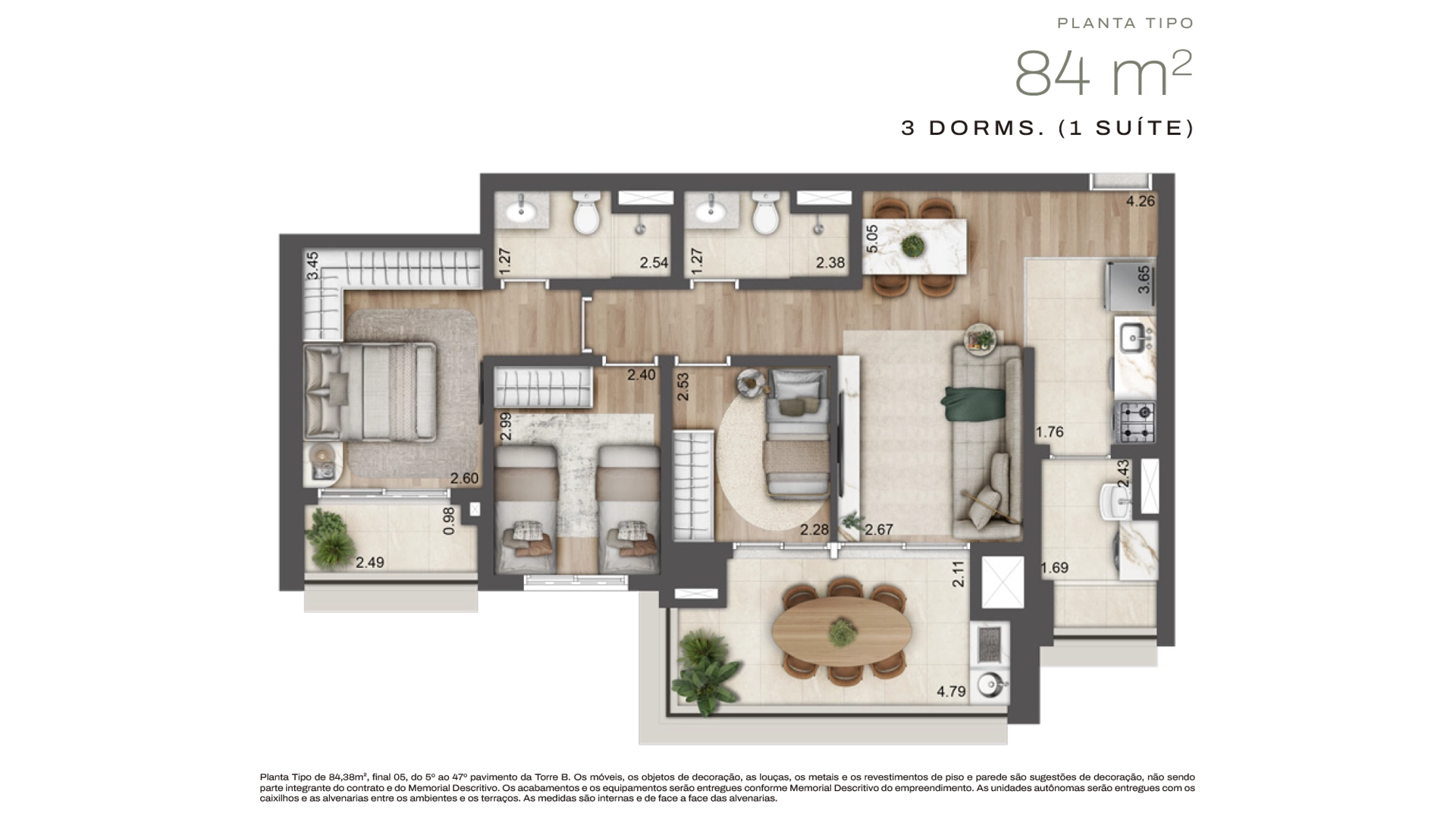 Planta -  - CARLOS BOTELHO NEGÓCIOS IMOBILIÁRIOS