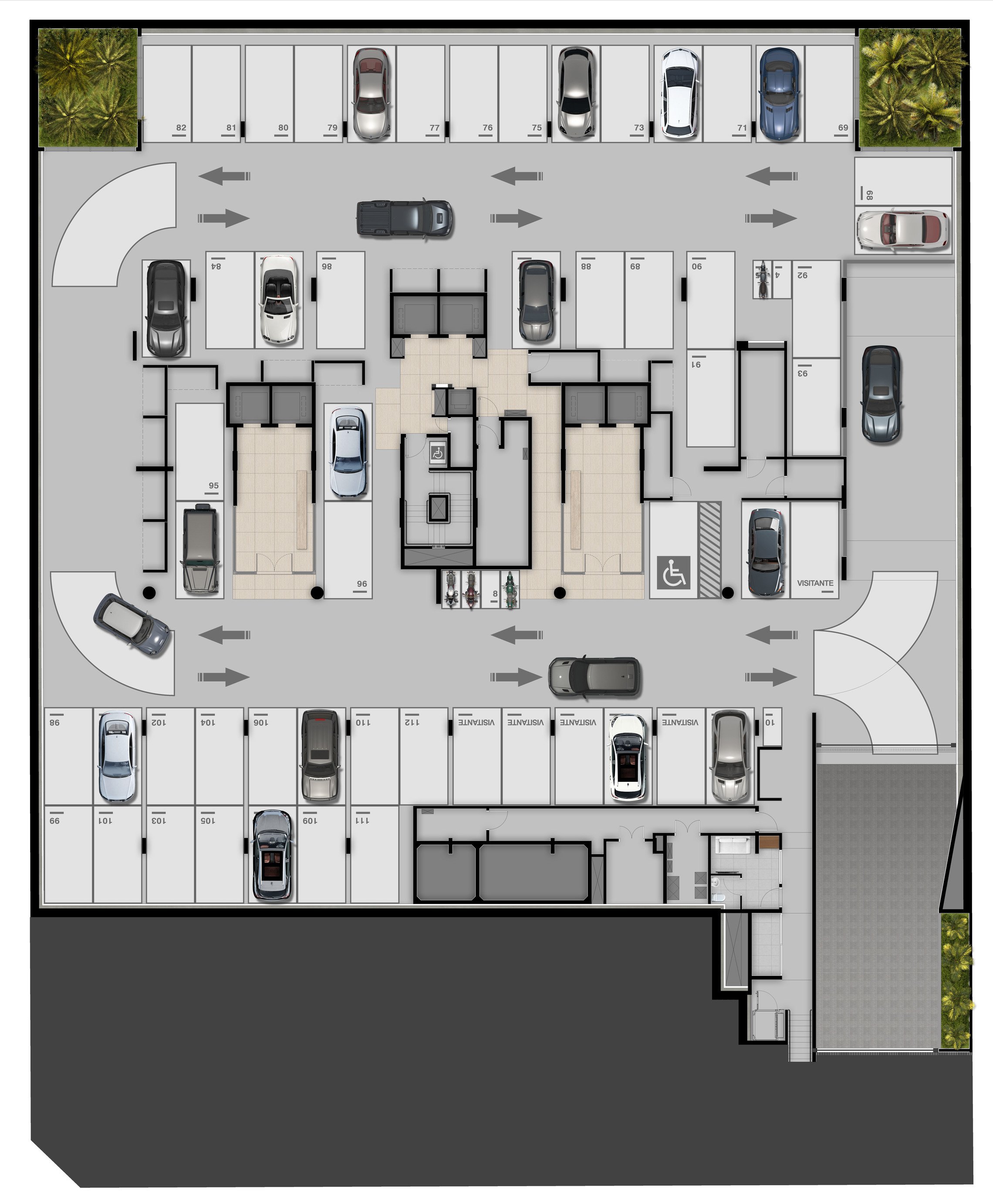 Planta - Copa Indianópolis: Apartamentos de 300m², 4 Suítes, 4 Vagas ao lado do Ibirapuera - CARLOS BOTELHO NEGÓCIOS IMOBILIÁRIOS